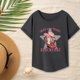thumbnail image 1 of Camiseta para Mujer, Camiseta Básica, Camiseta Moderna con Cuello Redondo para Oficina, Regalo de San Valentín M, 1 of 8