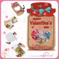 thumbnail image 4 of 60 Pack Stand-Up Valentines Day Cards with Candy Bags, Upgraded Mason Jar Shaped Cards with Heart Window, Valentines Treat Bags for Personalized Gifts, 4 of 7
