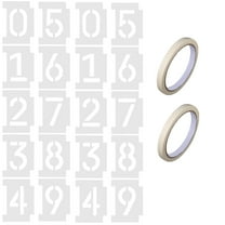 HOMEMAXS  Stencils for Crafts Reusable Address Numbers Digital Template