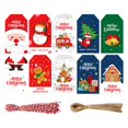 thumbnail image 3 of Etiquetas navideñas, etiquetas de regalo, etiquetas de regalo de papel para decoración colgante de árboles, etiquetas colgantes, etiquetas de papel de 100 piezas BLESIY etiquetas colgantes, 3 of 8