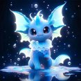 thumbnail image 1 of Pintura de diamante 5D DIY taladro redondo completo Pokemon decoración del hogar arte artesanal 30x30cm, 1 of 9