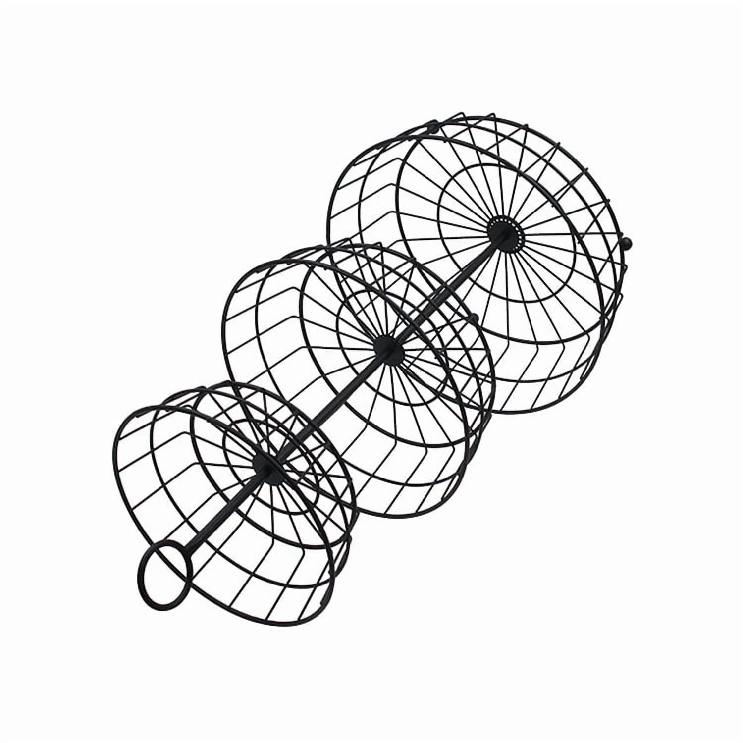 3 Tier Fruit Basket Countertop Fruit Vegetable Basket Bowl For Kitchen Counter Metal Wire Fruits Storage Stand Holder Organizer For Bread Snack Veggies Produce