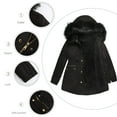 thumbnail image 7 of Lindreshi Winter Coats for Women Trendy Women Plus Size Winter Warm Composite Plush Button Lapels Jacket Outwear Coat, 7 of 7