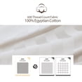 thumbnail image 2 of Juego de 2 protectores de almohada 100% algodón egipcio de 600 hilos con cremallera, fundas de almohada refrescantes de tejido de satén, silenciosas y transpirables, de fácil cuidado (2 piezas Queen r, 2 of 5