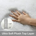 thumbnail image 4 of Cshidworld Ultra Soft Rug for Living Room, 4X6 Fluffy Area Rug for Bedroom, Modern Shaggy Carpets Fuzzy Rug for Teens Dorm Bedside Home Decor Aesthetic, Heavy Duty Non Slip, White, 4 of 7