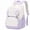 Purple, variant on Backpack for School Lightweight Water Resistant Large College Bookbag with Breathable Padded Shoulder Straps and Coin Purse