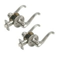 thumbnail image 1 of Design House 190496 2-Pack Scroll 2-Way Latch Privacy Door Lever, Satin Nickel, 1 of 1