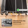 thumbnail image 4 of HOKEEPER Heavy Duty Clothing Rack with Oxford Fabric Cover 450 lbs Capacity Adjustable Garment Rack, Rolling Metal Clothes Rack with Wheels, Commercial Grade No-Gap Zippered Dust Cover, Silver, 4 of 9