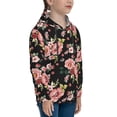 thumbnail image 3 of Fotbe Rose Flowers Pattern Youth Pullover Hooded Sweatshirt, Boys Hoodie, Kangaroo Pocket Hoodie for Kids Girls -X-Large, 3 of 6