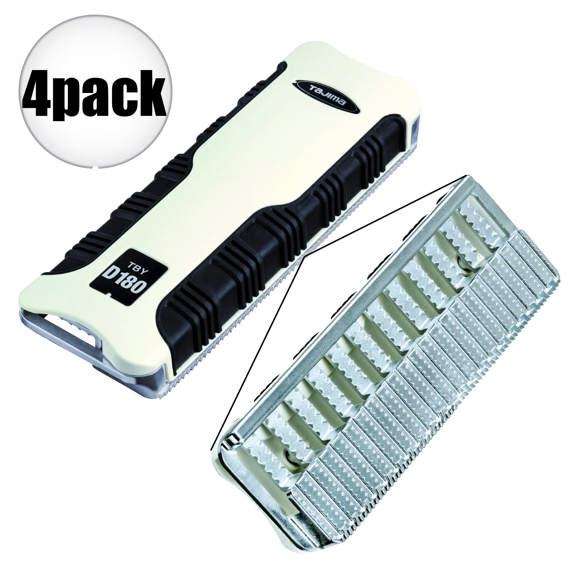 Tajima TBYD-180 Drywall Rasp with Edge Trimmer & Shaping Tool 4-Pack by Tajima Tool Corp