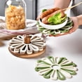 thumbnail image 4 of Fasiaou Silicone Trivets for Hot Dishes, Pots & Pans, Multi-use Heat Resistant Mat for Countertops & Tabletop, Hot Pads for Kitchen, Round Trivet Mat for Table, Pot Holders Color Green, 4 of 7