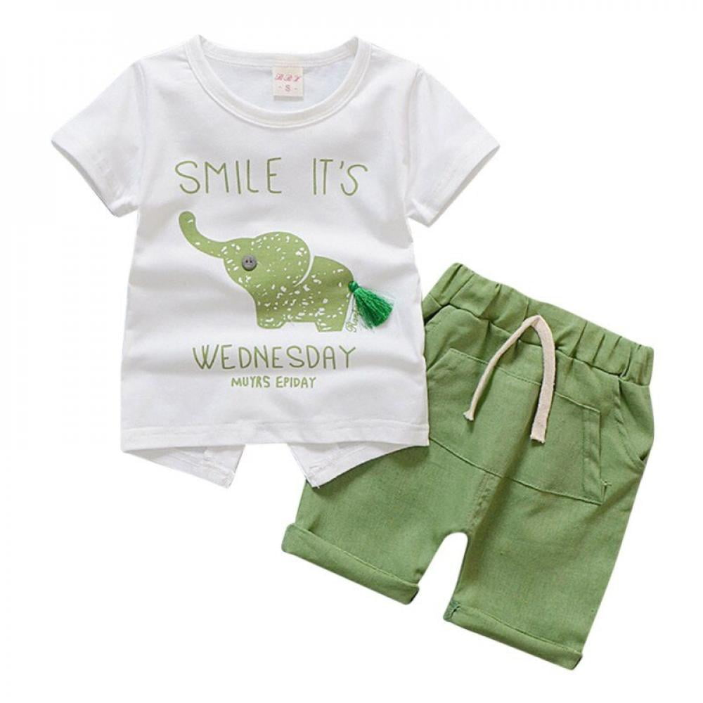 2pcs Baby Boy 95% Cotton Short-sleeve Cartoon Koala Print T-shirt and Letter Print Shorts Set
