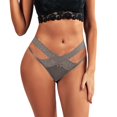 thumbnail image 1 of Gibobby Calzoncillos Talle Bajo Dama Tangas sexis para mujer, bragas de encaje de malla, ropa interior de satén para mujer, calzoncillos de cuerda, lencería de moda para mujer(Café， XL), 1 of 4