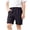 01 Navy, variant on Boys Single Button Seam Detail Cuffed Elastic Waist Bermuda Shorts For Play Daily Walking Casual Outfits