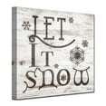 thumbnail image 2 of Ready2HangArt Christmas Let It Snow Textual Canvas Wall Art, 2 of 4