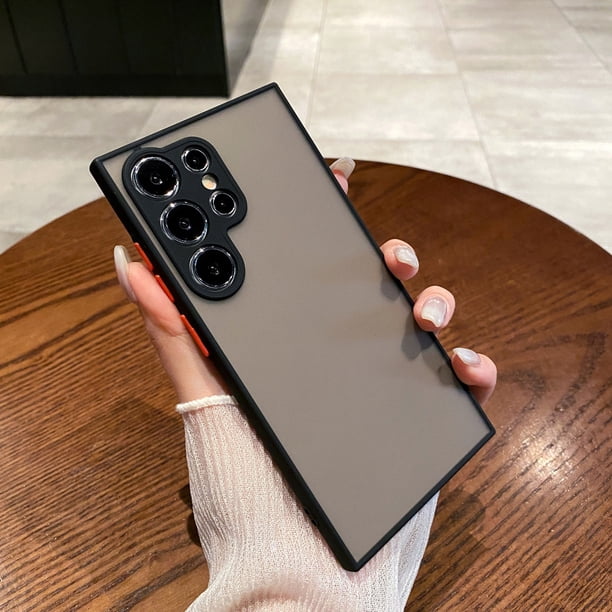 Adecuado para la funda del teléfono Samsung S24 con orificio fino en forma de ojo de águila A54 sensación de piel note20 fantasma de la ópera cubierta protectora resistente a caídas con