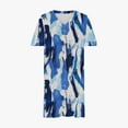 thumbnail image 4 of Yotami Beach Dress for Women Plus Size Floral Print Short Sleeve Midi Dress with Pocket V-Neck Sundress for Summer, 4 of 4