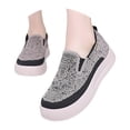 thumbnail image 3 of XIMIN Women's Mesh Loafers Chunky Sole Slip On New Shoes Single Casual Daily Mother Shoes Non-Slip Soft Sole Comfort Lightweight Travel Shoes Fashion Sneaker ﻿, 3 of 7