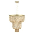 thumbnail image 2 of Safavieh Aleynne 4-Light 20.75" Glam Iron Chandelier, Gold/Natural, 2 of 7