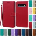 thumbnail image 2 of Étui S10Plus pour Samsung Galaxy S10, Étui Portefeuille à Rabat pour Samsung Galaxy S10 Lite S10lite S 10 5G S10+ S10e, Étui de Téléphone, Couverture Rouge Foncé pour Samsung S10 Plus, 2 of 6