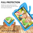 thumbnail image 7 of Dteck Case for Fire HD 8 / HD 8 Plus (12th/10th Gen,2022/2020), Butterfly Case with Kickstand Light EVA Full Boby Drop Protective Rugged Shockproof Kid-Proof Fire HD 8 Case for Kids,Blue, 7 of 7