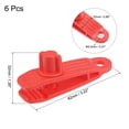 thumbnail image 2 of Unique Bargains Pinces pour Bâche, Serrage de Verrou, Pinces pour Auvent, Tente, Rouge, Lot de 6, 2 of 5