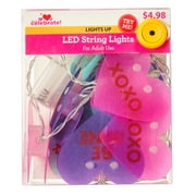 Way To Celebrate Valentine Multi Colored Hearts String Lights