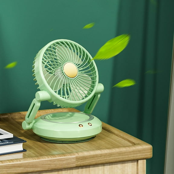 USB Desk Fan With Night Light,3 Speed Adjustable Table Fan,Quiet Office Bedside Fan,Portable USB-Powered Cooling Fan,Multi-Angle Desktop Fan For Home Computer Study Holiday Gifts