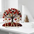 thumbnail image 6 of Valentines Day Acrylic Rose Tree with Heart Ornaments for Wedding and Home Table Decorations, 6 of 7