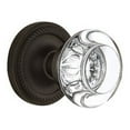 thumbnail image 5 of Nostalgic Warehouse Roprcc_Prv_234_Nk Round Clear Crystal Solid Brass Privacy Door Knob, 5 of 7