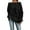 Black, variant on Fshinging Womens Sweatshirts Hoodies Off Shoulder Drawstring Loose Fit Solid Color Casual Ladies Pullover Tops
