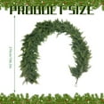 thumbnail image 3 of 9 Ft Artificial Cedar Garland, Real Touch Pine Cypress Vines, Winter Greenery Decoration for Indoor Outdoor Holiday Decor, Garland, 3 of 9