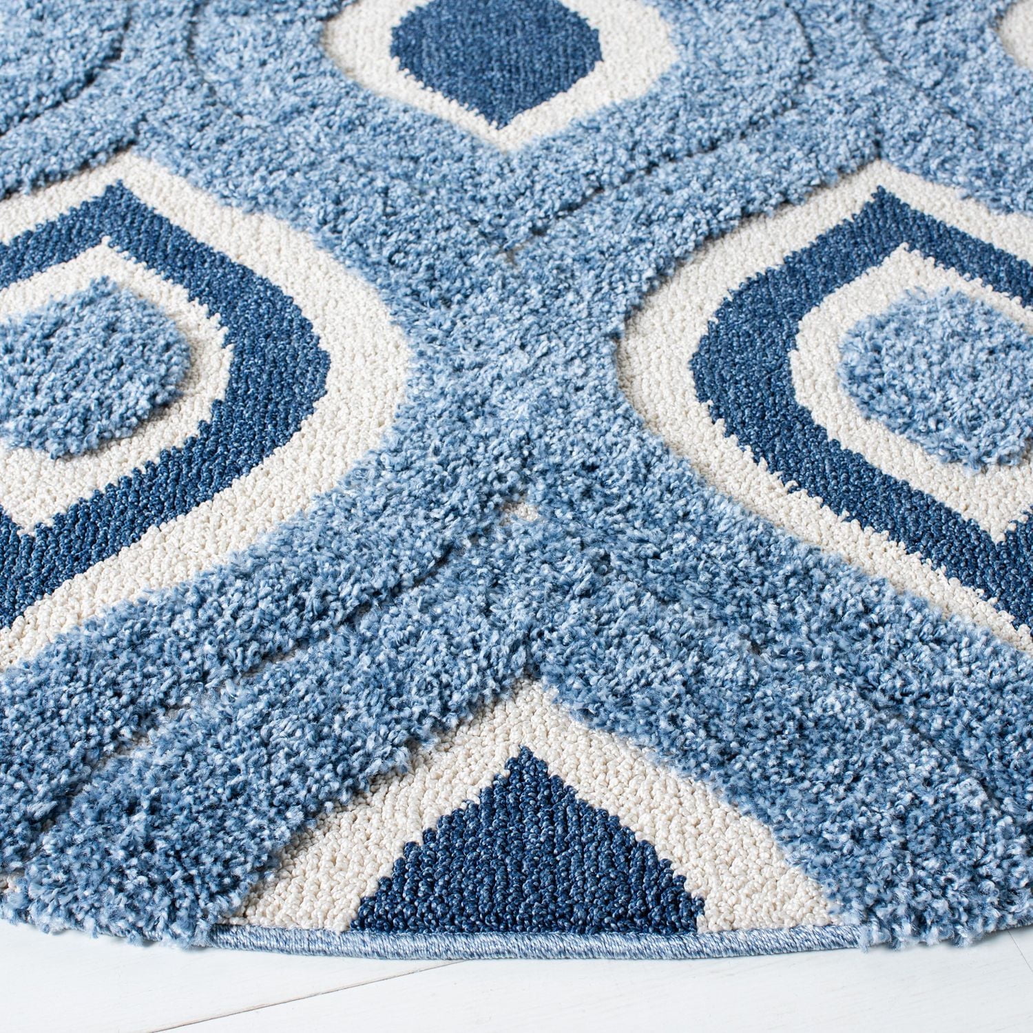 Safavieh Florida Declan Geometric Swirls Shag Area Rug