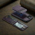thumbnail image 3 of Compatible with Magsafe Magnetic 2 in 1 Detachable Wallet Case with Card Holder for iPhone 14, for Women Men, PU Leather Flip Kickstand Credit Slots for iPhone 14, Purple, 3 of 10