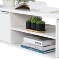 thumbnail image 5 of Madesa Meuble Télé avec Rangement d'Armoire et Étagères Ouvertes pour Rangement Multimédia de 55, 65 Pouces Console Multimédia de Jeu Centre de Divertissement pour Salon Armoire Télé Moderne en Bois - Blanc, 5 of 5