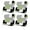 Green, variant on Outdoor Patio Cushion Covers 4 Pack Abstract Patio Chair Cushion Covers with Ties and Zipper Square Orange Black Grey Waterproof Outdoor Seat Cushion Covers for Patio Furniture 24"x24"