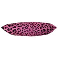thumbnail image 3 of Everything Comfy Leopard Print Decorative Pillow, 16x6 Inch, Pink,, 3 of 4
