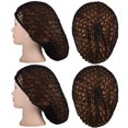 thumbnail image 4 of Hair Net Geyoga para mujer, tejido de rayón, para dormir, color negro, 4 of 7
