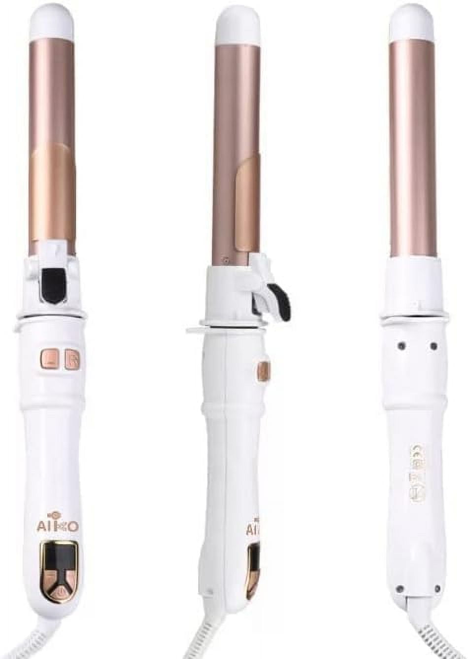 Auto Rotating Hair Curler Curling Wand 28mm 1.1 Inch Curling Irons Hair Waver 30s Instant Heat-Up, Anti-Scald & Dual Voltage, with LCD Temp Display