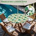 thumbnail image 3 of Round Patio Table Cover with Umbrella Hole Trendy St Patricks Day Tablecloth for Round Bistro, Dining Table Easy Install Outdoor Table Cover with Elastic for Backyard, Terrace, Camping, 3 of 5