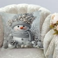 thumbnail image 2 of Yhmxh Snowman Pillow Covers 18x18, Christmas Pillow Covers for Couch Bed, Christmas Tree Pillowcases Snowman Decor, Winter Home Decor, Christmas Decorations for Living Room Bedroom Home Office, 2 of 6