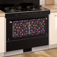 thumbnail image 3 of 2 Pcs Pioneer Flower Floral Print Pattern Kitchen Towels, Funny Microfiber Dish Towel Set, 18" X 26" Tea Towels, 3 of 6