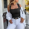 thumbnail image 6 of (clearance Sale)MSJUHEG Jumpsuits for Women Shapewear Tummy Control Shapewear Power Tanktop Bodyshaper New Ribbed Jumpsuit Shaping High Elastic Butt Slim Fit Jumpsuit Shapewear Bodysuit Black M, 6 of 7