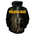 thumbnail image 2 of Sudadera con capucha con estampado 3D de The Walking Dead para hombre y mujer, Jersey informal de Drama de TV de terror, ropa de calle para Halloween, 2 of 3