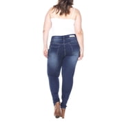 White Mark Womens Plus Size Super Stretch Denim
