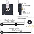 thumbnail image 2 of High Torque Clock Movement Replacement Mechanism with Clock Hands Fits Dials Up to 56cm/22inch in Diameter, 2 of 5