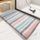 thumbnail image 4 of Alfombras de baño de poliéster extra suaves y absorbentes, alfombra de baño peluda y antideslizante, lavable a máquina y seca, alfombrillas de baño para el suelo del baño, 4 of 5