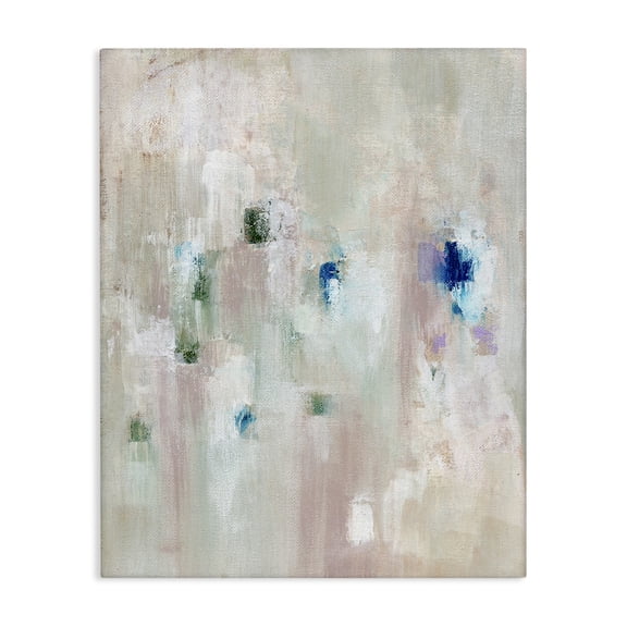 Stupell Industries Contemporary Neutrals with Blue Spots Canvas Art, 16 x 20, by Nikita Jariwala