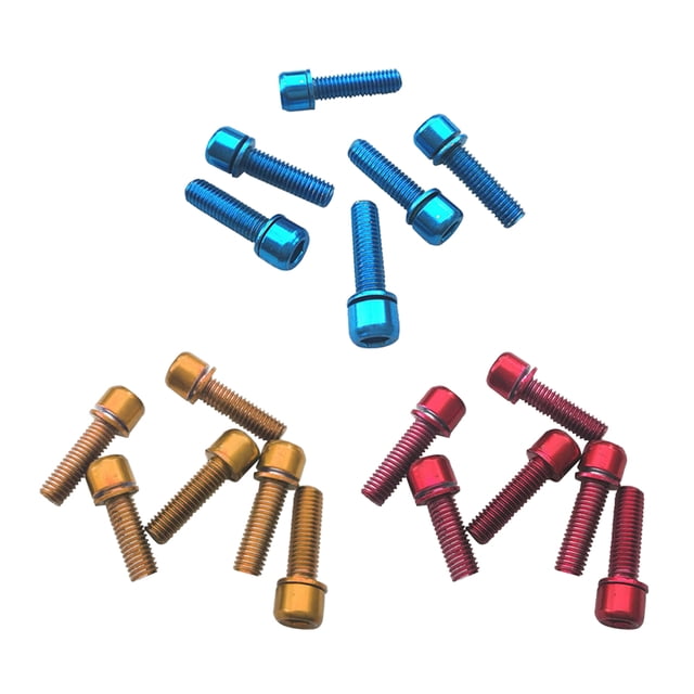 18 tornillos hexagonales con enchufe M5x18mm - Pernos de material acero al carbono de resistencia para primera - para montaje de adaptador d shamjiam Tornillo de la pinza de freno de disco de bicicleta