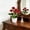 Red, variant on Simulated Flower Bonsai for Home Decor, Artificial Green Plants Ornament for Study Living Room Desk, No Maintenance Needed